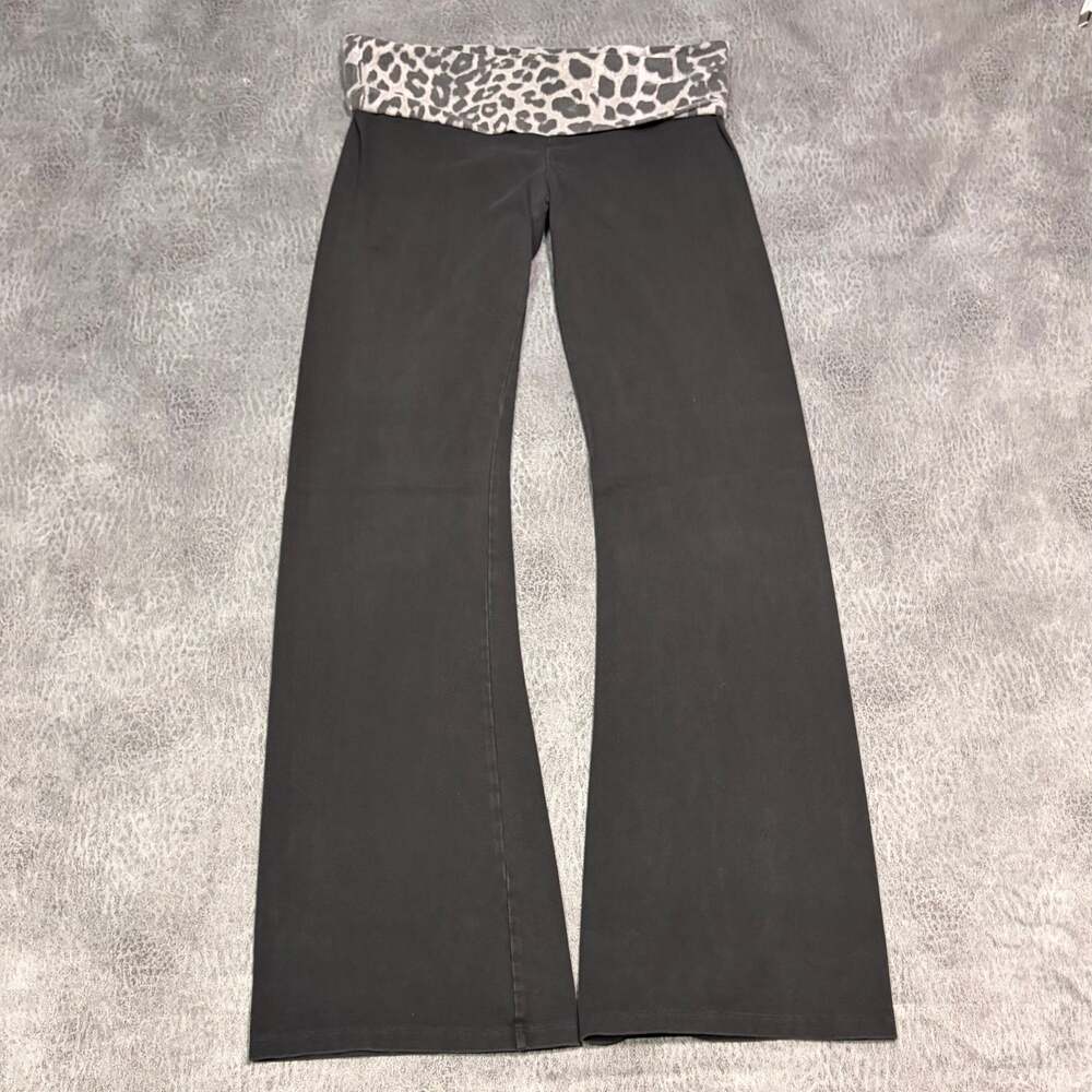 Victorias Secret Leopared Foldover Flare Pants